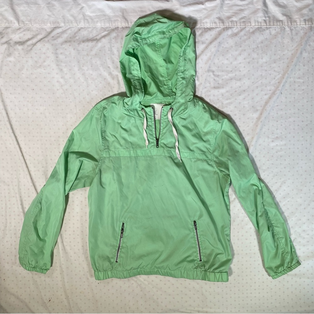 Green Zine Windbreaker Hoodie